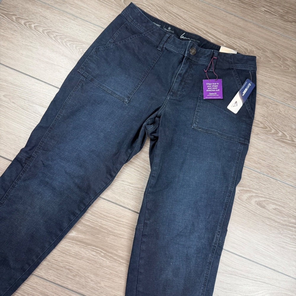 Lane Bryant Womens Jeans Genius Fit Skinny Super Stretch Blue 16